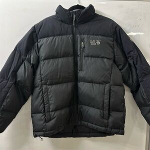 Men’s Large Mountain Hardwear Black Puffy Down Jacket
